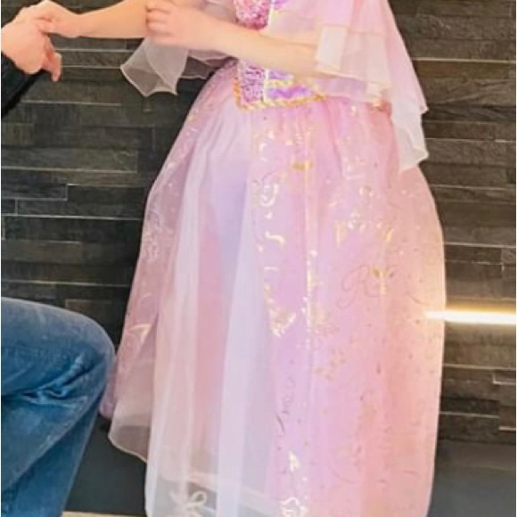 Girls Disney Deluxe Rapunzel dress size 9/10 - Picture 6 of 8